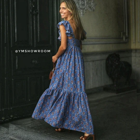 🔥Last 1🔥MANGO Cotton maxi dress - Picture 4 of 8